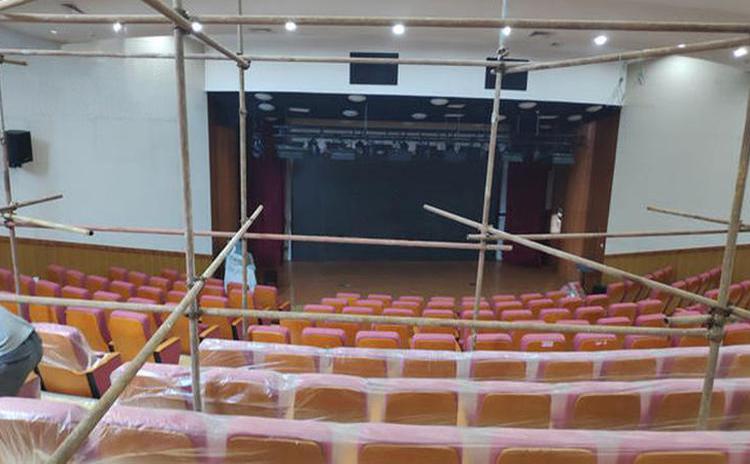 河南商丘學校劇院聚酯纖維吸音板聲學工程