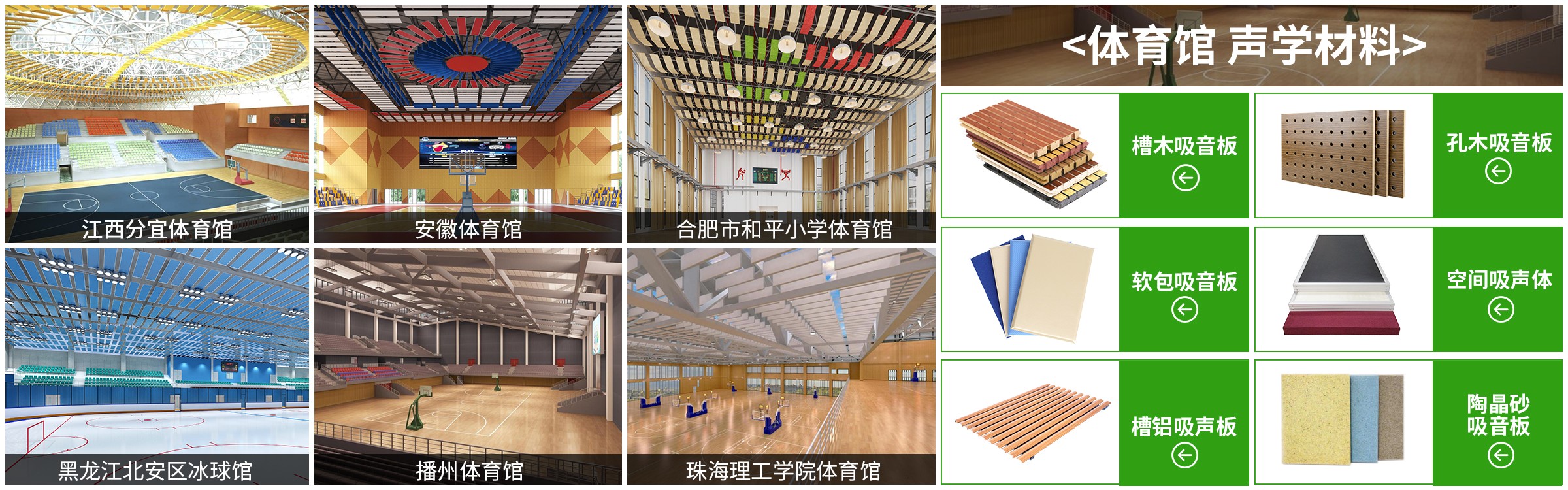 體育館聲學材料